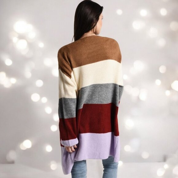 NWT Moon River Bubble Sleeve Oversized Cardigan - Picture 4 of 4